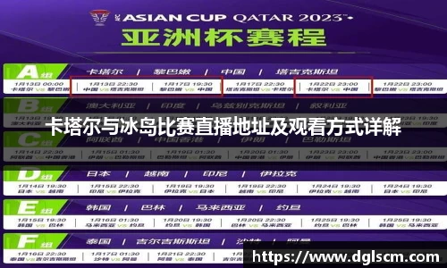 卡塔尔与冰岛比赛直播地址及观看方式详解
